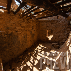 Light Shines Through Roof Of Ancient Dwelling